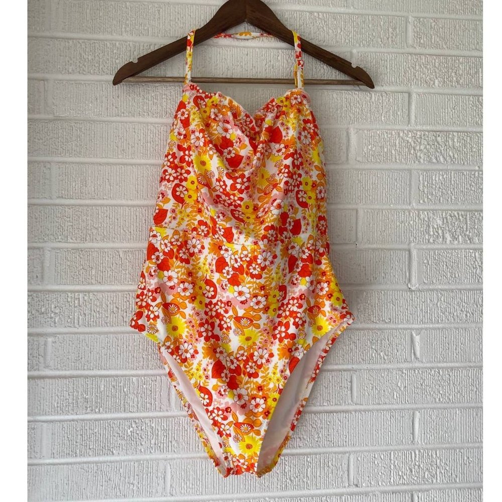 Aerie floral one piece swimsuit